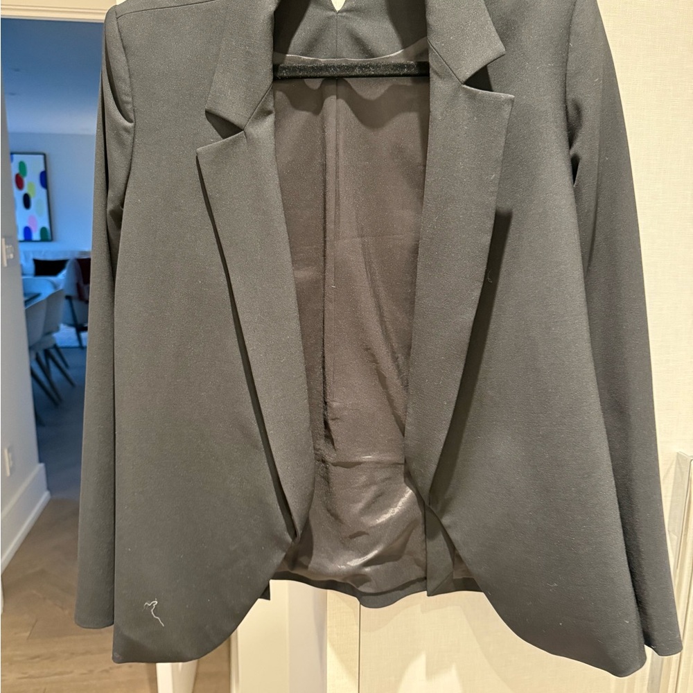 Black classic upscale brand blazer